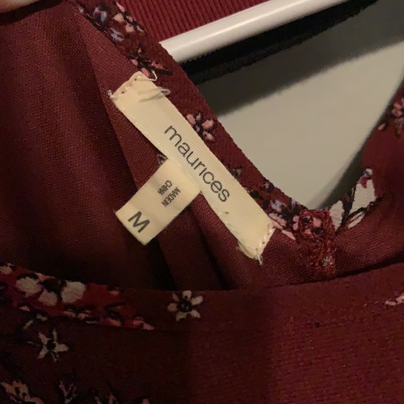 Red Sporty Floral Dress Like New - Picture 2 of 5